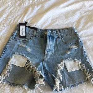 Nasty gal high rise shorts